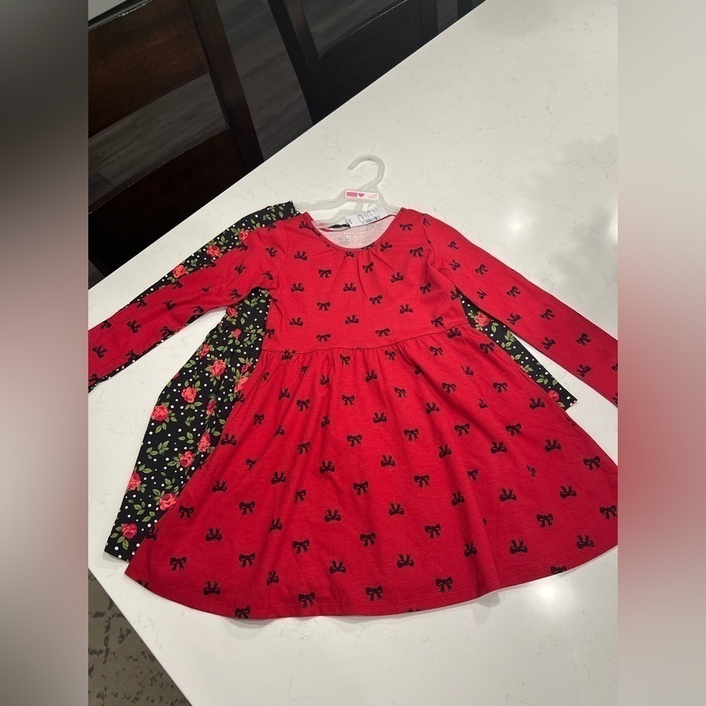 The Children’s Place Toddler Girls Print Skater Dress 2-
Pack - Classicred